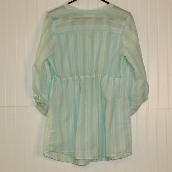 Motherhood Maternity Ladies Blouse Top 3/4 Sleeve Tie Up Waist Size Large - Picture 6 of 8